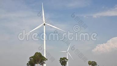 电气生态电力制造商风力涡轮机木薯农场-Huaybong，Dan Khun Tod，Nakhon Ratchasima，泰国